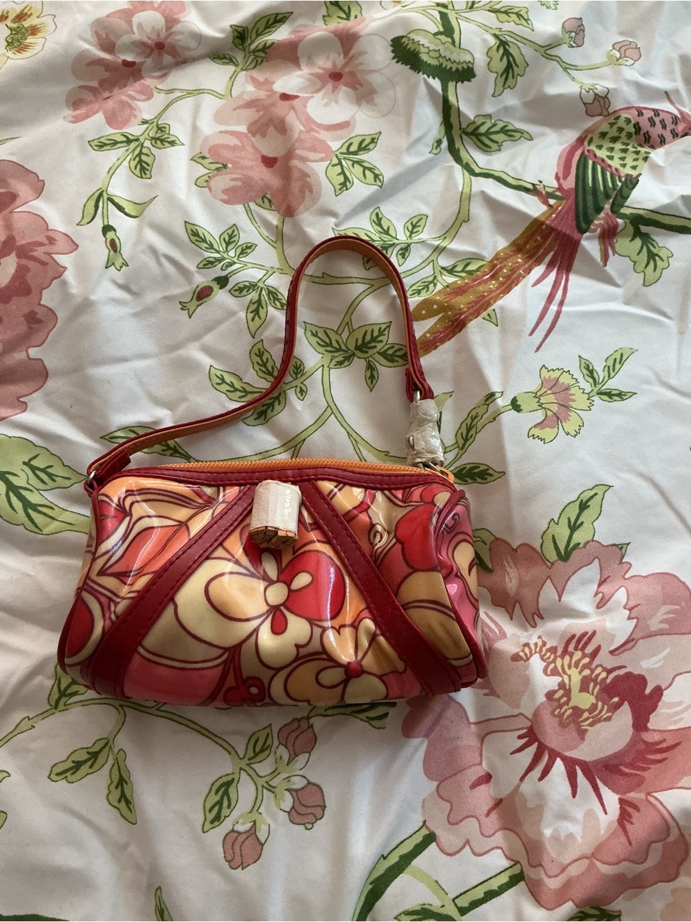 Isabella Fiore Pink, Red & Cream Floral Wristlet